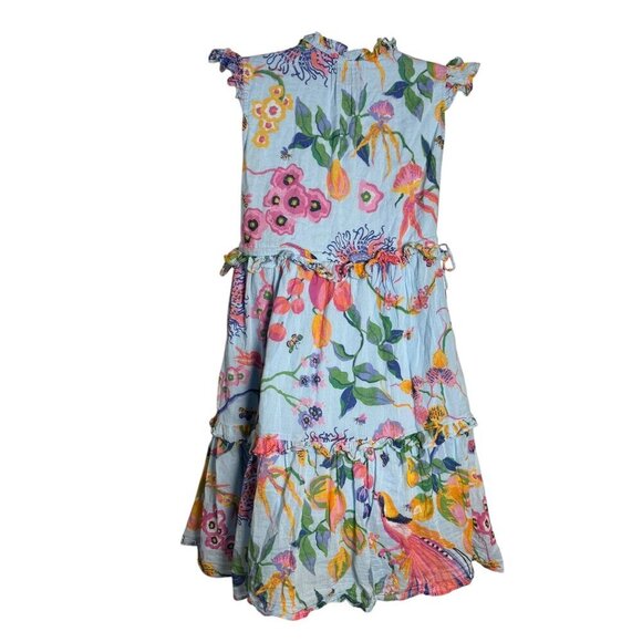 Banjanan Chandra dress cool blue Size XS spring print cotton - Picture 5 of 7